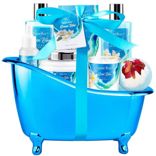 Spa Gift Basket Set for Women & Men | Bath & Body Gift Set, Bath Spa Basket